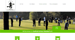 Desktop Screenshot of golfclub-schloss-meisdorf.de