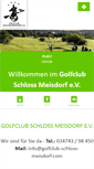 Mobile Screenshot of golfclub-schloss-meisdorf.de