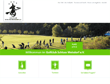 Tablet Screenshot of golfclub-schloss-meisdorf.de